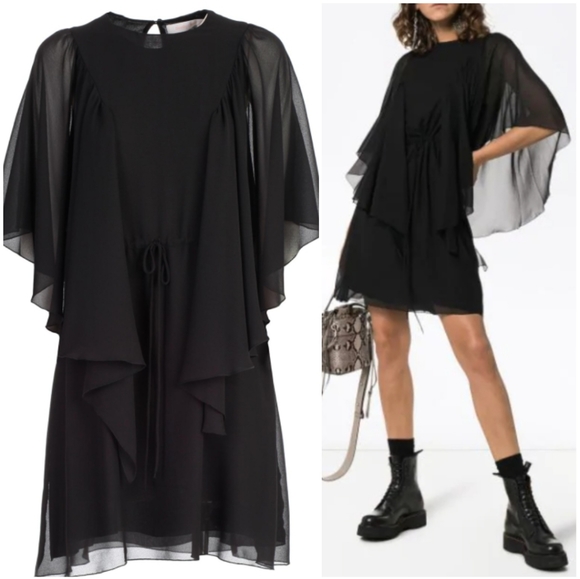 🍒NWT🍒 SEE BY CHLOE BATWING SLEEVES DRESS - Picture 4 of 12